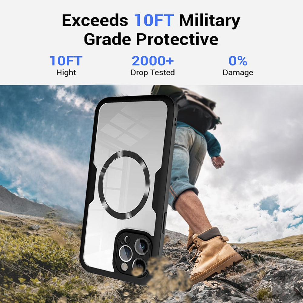 Ovitek MagSafe za Apple iPhone 17 Air, Techsuit, ColorVerse 360, Vijolična