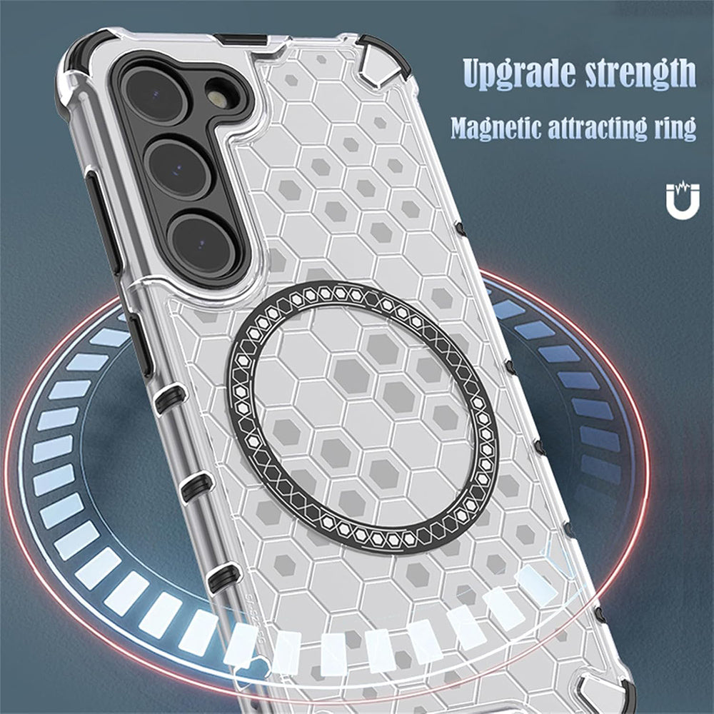 Ovitek MagSafe za Apple iPhone 17 Air, Techsuit, HoneyComb Shield, Črn