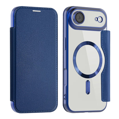 Ovitek MagSafe za Apple iPhone 17 Air, Techsuit, SmartMag Book, Modra