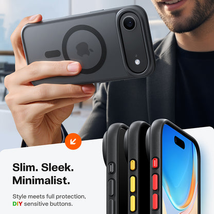 Ovitek MagSafe za Apple iPhone 17 Air, Torras, Guardian, Črna
