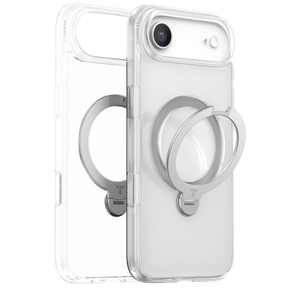 Ovitek MagSafe za Apple iPhone 17 Air, Torras, Ostand Spin, Prozoren