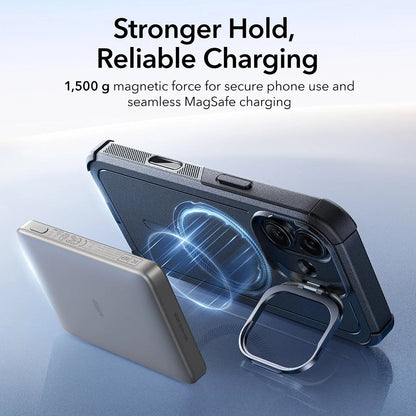 Ovitek MagSafe za Apple iPhone 17, ESR, Cyber Armor Kickstand, Črn