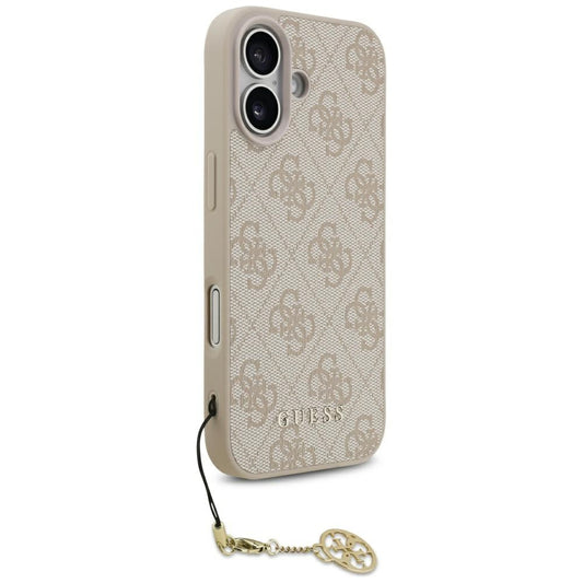 MagSafe ovitek za Apple iPhone 17, Guess, 4G Charm Cradle, Roza