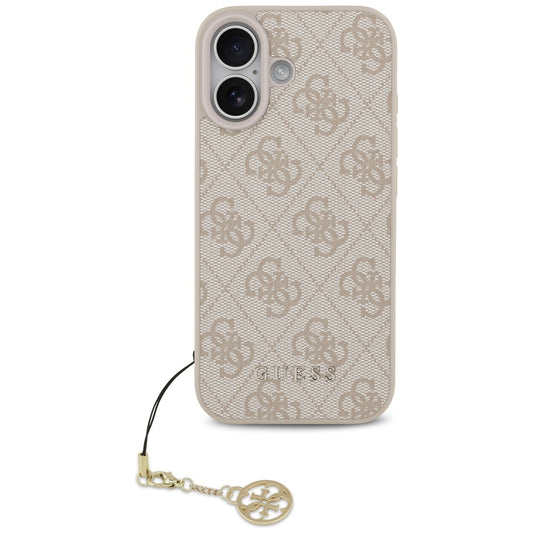 MagSafe ovitek za Apple iPhone 17, Guess, 4G Charm Cradle, Roza