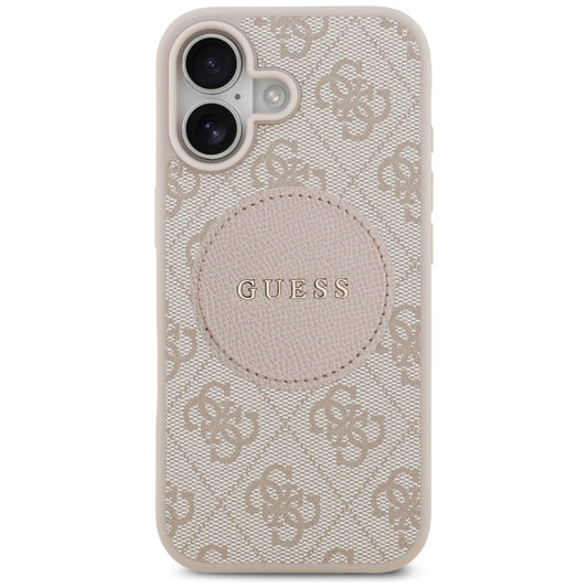 Ovitek MagSafe za Apple iPhone 17, Guess, 4G Circle Classic Logo, Roza