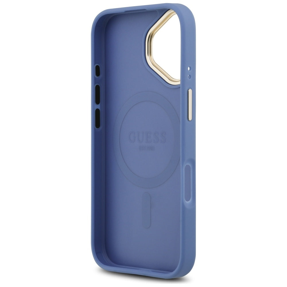 MagSafe ovitek za Apple iPhone 17, Guess, 4G Classic, Modra