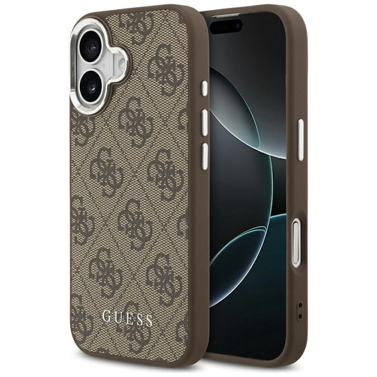 MagSafe ovitek za Apple iPhone 17, Guess, 4G Classic Logo, rjava