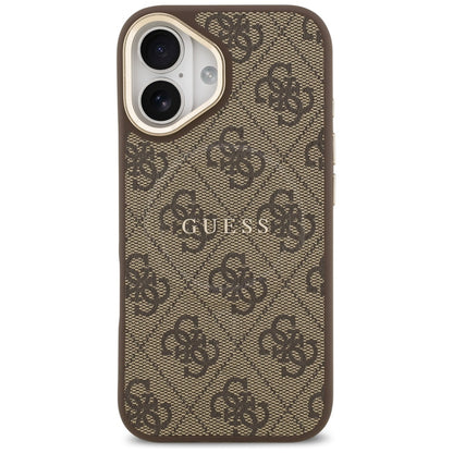 Ovitek MagSafe za Apple iPhone 17, Guess, 4G Classic, Rjava