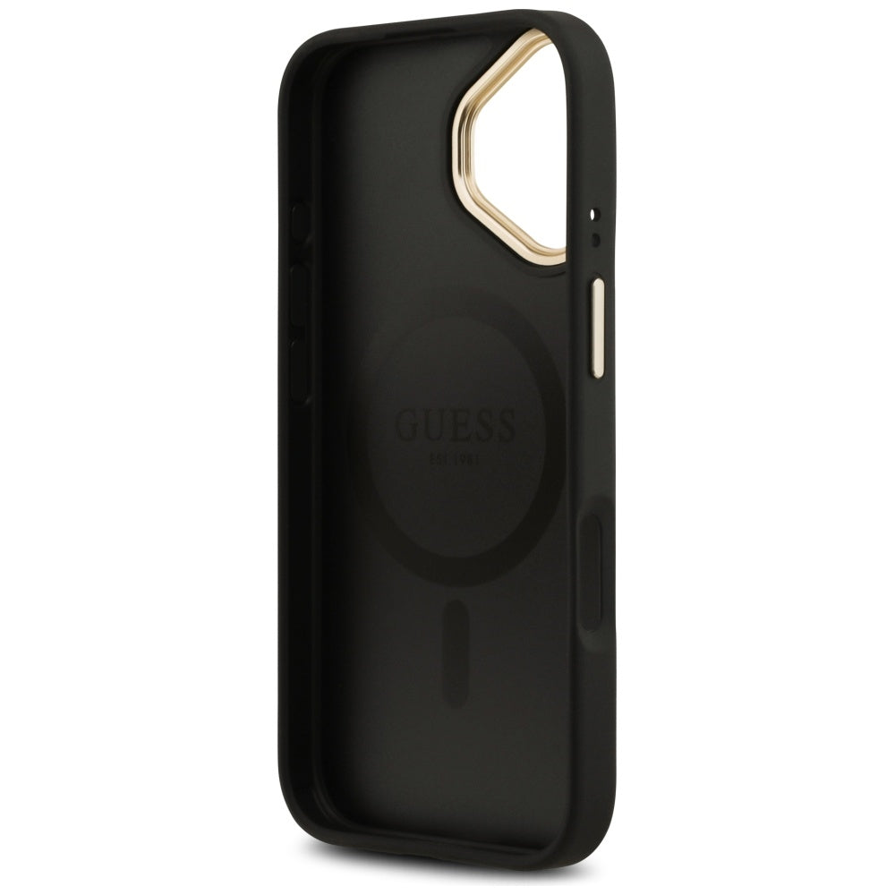 MagSafe ovitek za Apple iPhone 17, Guess, 4G Classic, črn