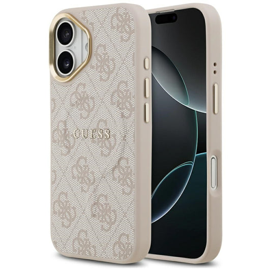 Ovitek MagSafe za Apple iPhone 17, Guess, 4G Classic, Roza