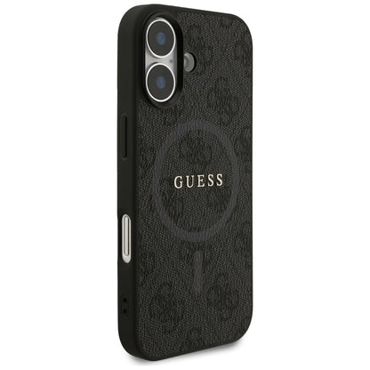 MagSafe Case for Apple iPhone 17, Guess, 4G Ring Classic Logo, Black