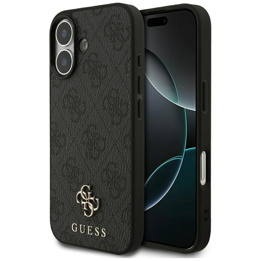 Ovitek MagSafe za Apple iPhone 17, Guess, 4G Small and Classic Logo, črn