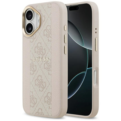 MagSafe ovitek za Apple iPhone 17, Guess, 4G Stripe, Roza