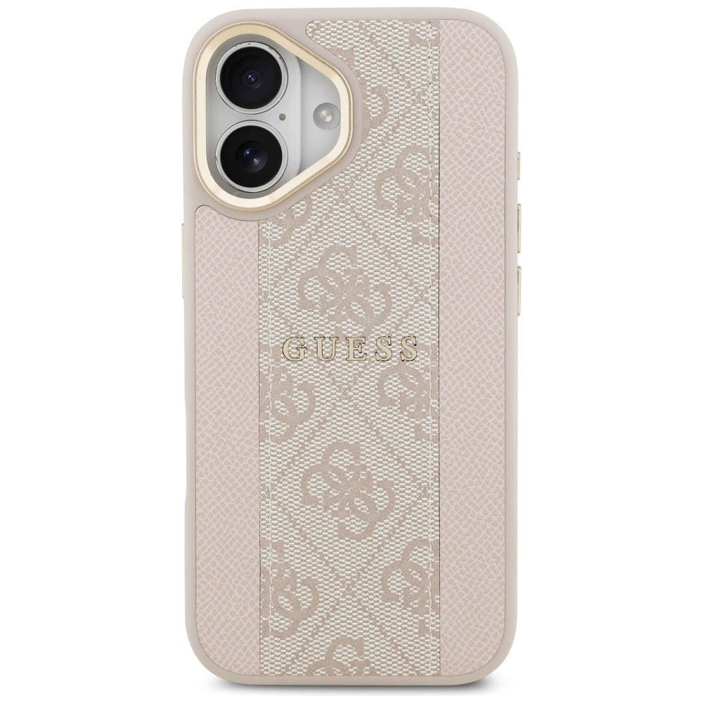 MagSafe ovitek za Apple iPhone 17, Guess, 4G Stripe, Roza