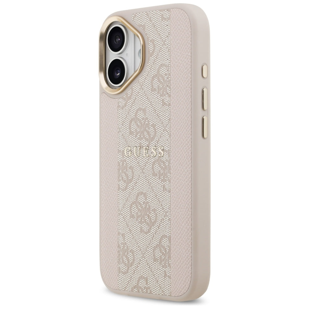 MagSafe ovitek za Apple iPhone 17, Guess, 4G Stripe, Roza