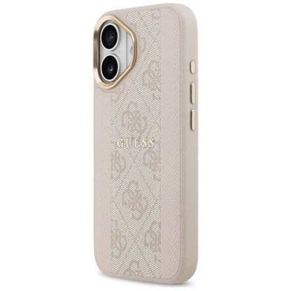 MagSafe ovitek za Apple iPhone 17, Guess, 4G Stripe, Roza