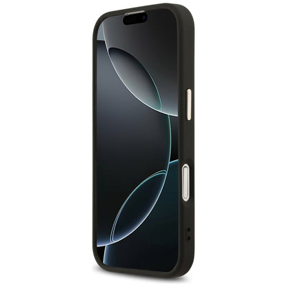 MagSafe ovitek za Apple iPhone 17, Guess, 4G Triangle Diamond Logo, črn