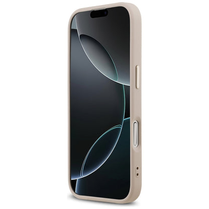 MagSafe ovitek za Apple iPhone 17, Guess, 4G Triangle Logo, Zlato roza