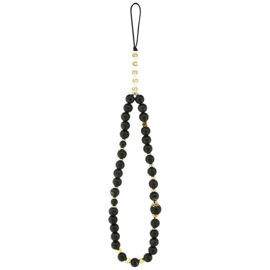 MagSafe ovitek za Apple iPhone 17, Guess, 4G Triangle Logo with Cord Strap, črn