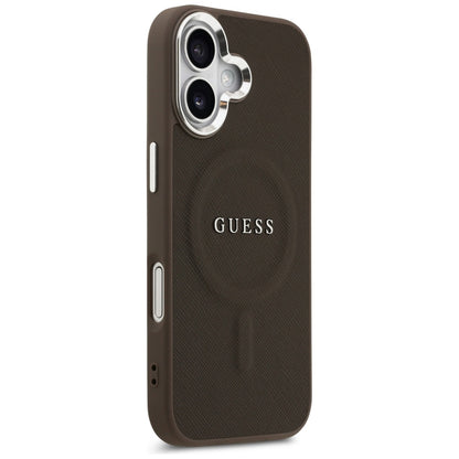 Ovitek MagSafe za Apple iPhone 17, Guess, Classic Logo, Rjava