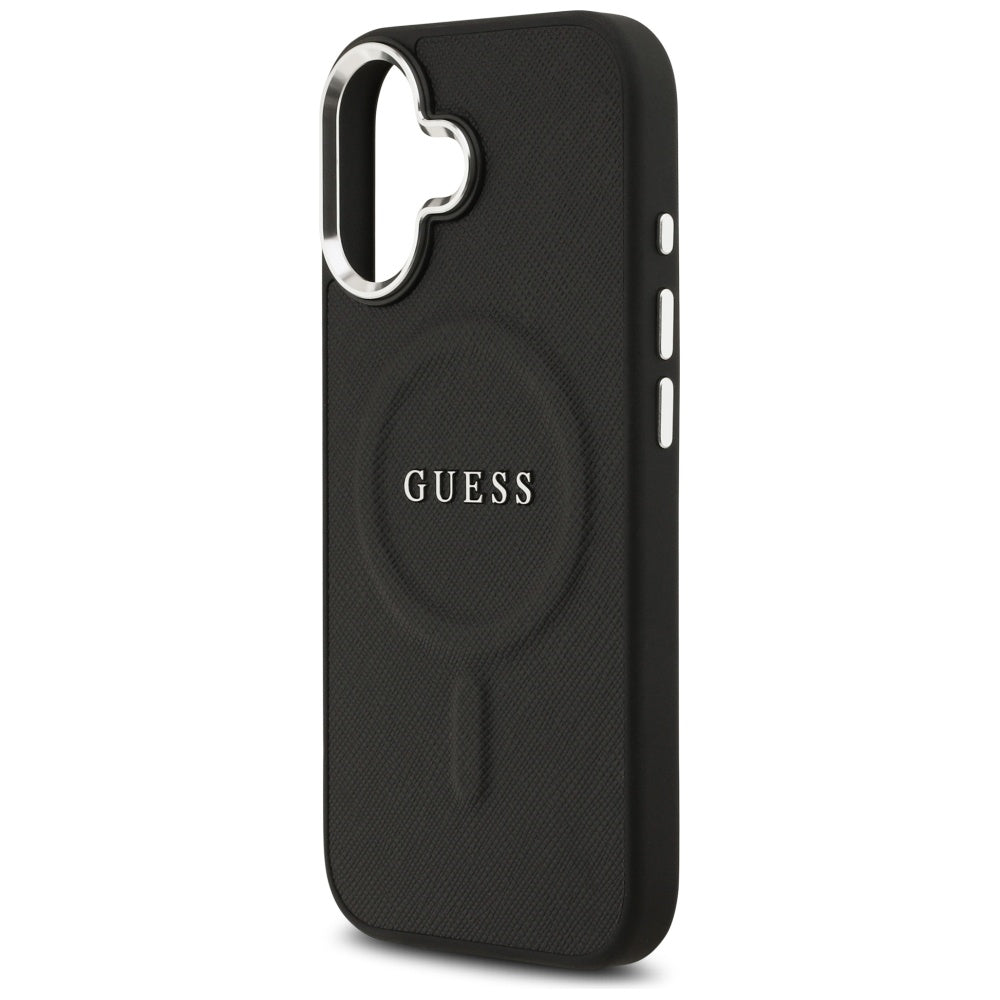 Ovitek MagSafe za Apple iPhone 17, Guess, Classic Logo, Črn