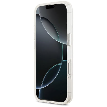 MagSafe Case for Apple iPhone 17, Guess, IML Gradient Triangle Logo, Transparent