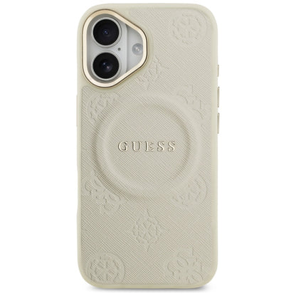 Ovitek MagSafe za Apple iPhone 17, Guess, Peony Hot Stamp, Bež