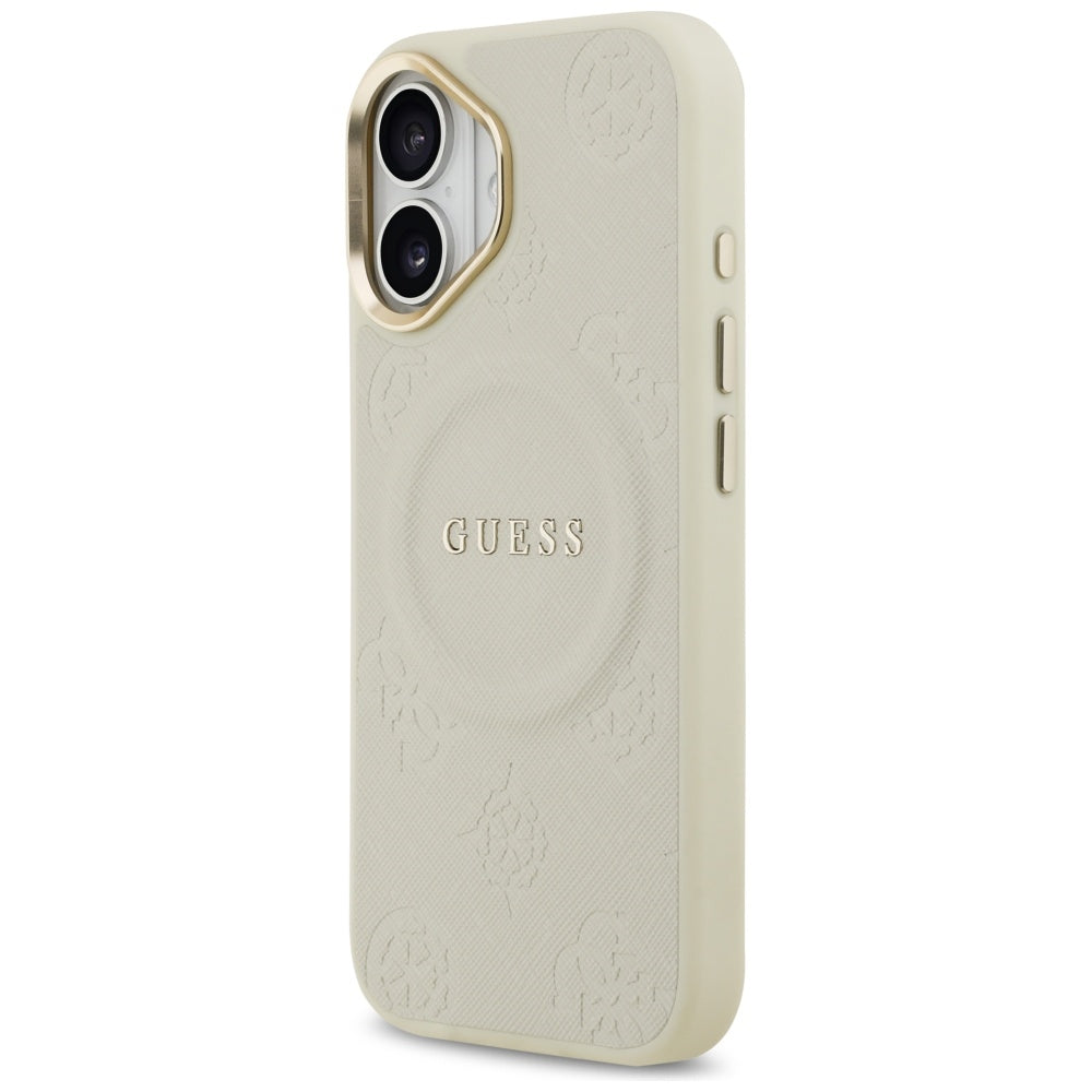 Ovitek MagSafe za Apple iPhone 17, Guess, Peony Hot Stamp, Bež