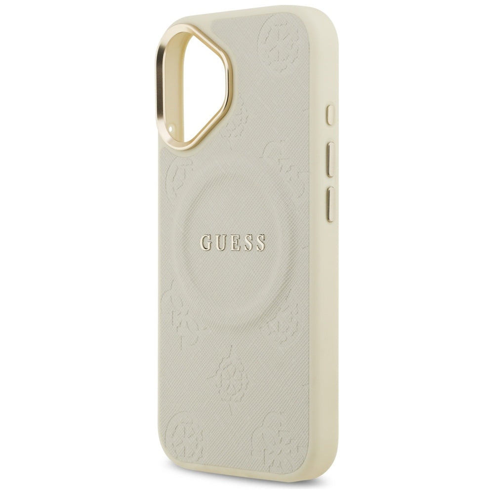 Ovitek MagSafe za Apple iPhone 17, Guess, Peony Hot Stamp, Bež
