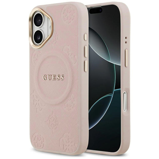 MagSafe ovitek za Apple iPhone 17, Guess, Peony Hot Stamp, Roza