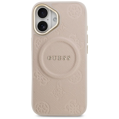 MagSafe ovitek za Apple iPhone 17, Guess, Peony Hot Stamp, Roza