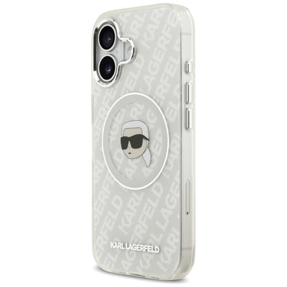 Ovitek MagSafe za Apple iPhone 17, Karl Lagerfeld, IML Karl`s Head, Siv
