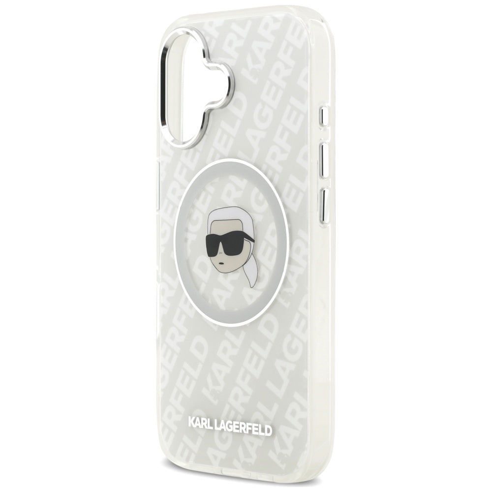 Ovitek MagSafe za Apple iPhone 17, Karl Lagerfeld, IML Karl`s Head, Siv
