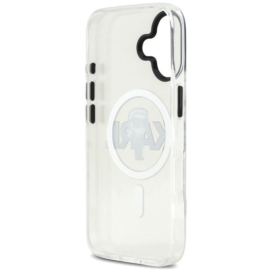 Ovitek MagSafe za Apple iPhone 17, Karl Lagerfeld, IML Sketch Logo Karl, Prozoren