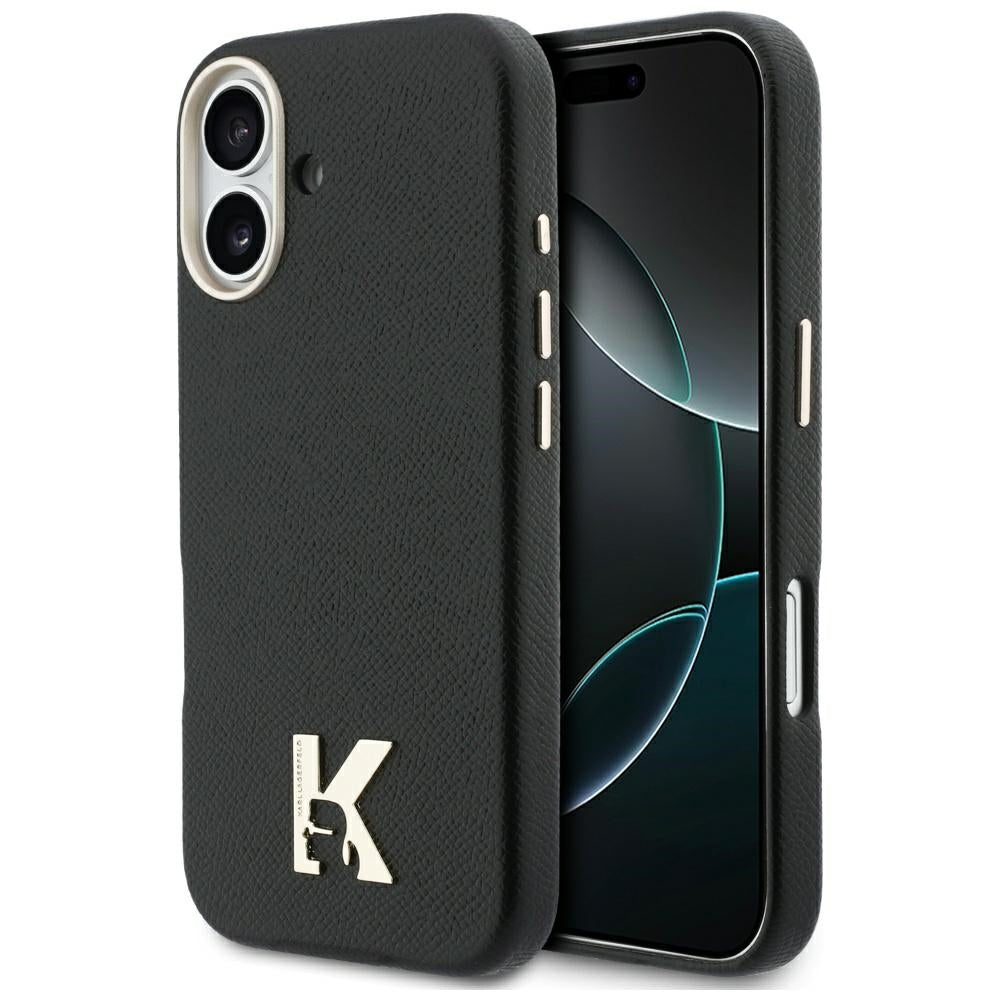 Ovitek MagSafe za Apple iPhone 17, Karl Lagerfeld, Karl Head Logo, črn