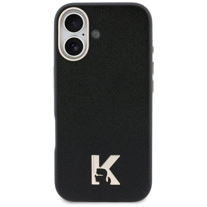 Ovitek MagSafe za Apple iPhone 17, Karl Lagerfeld, Karl Head Logo, črn