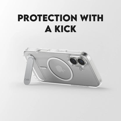 Ovitek MagSafe za Apple iPhone 17, PanzerGlass, s funkcijo stojala, prozoren