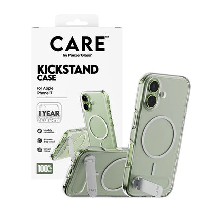 Ovitek MagSafe za Apple iPhone 17, PanzerGlass, s funkcijo stojala, prozoren