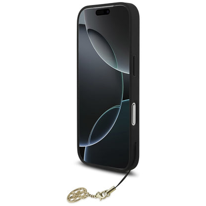 MagSafe ovitek za Apple iPhone 17 Pro, Guess, 4G Charm Cradle, črn