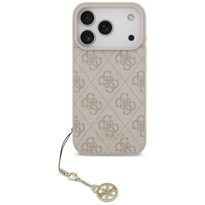 MagSafe ovitek za Apple iPhone 17 Pro, Guess, 4G Charm Cradle, Roza