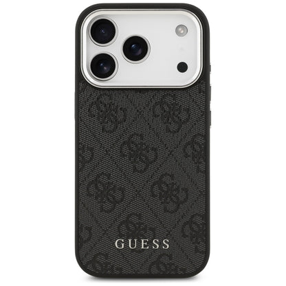MagSafe ovitek za Apple iPhone 17 Pro, Guess, 4G Classic Logo, črn