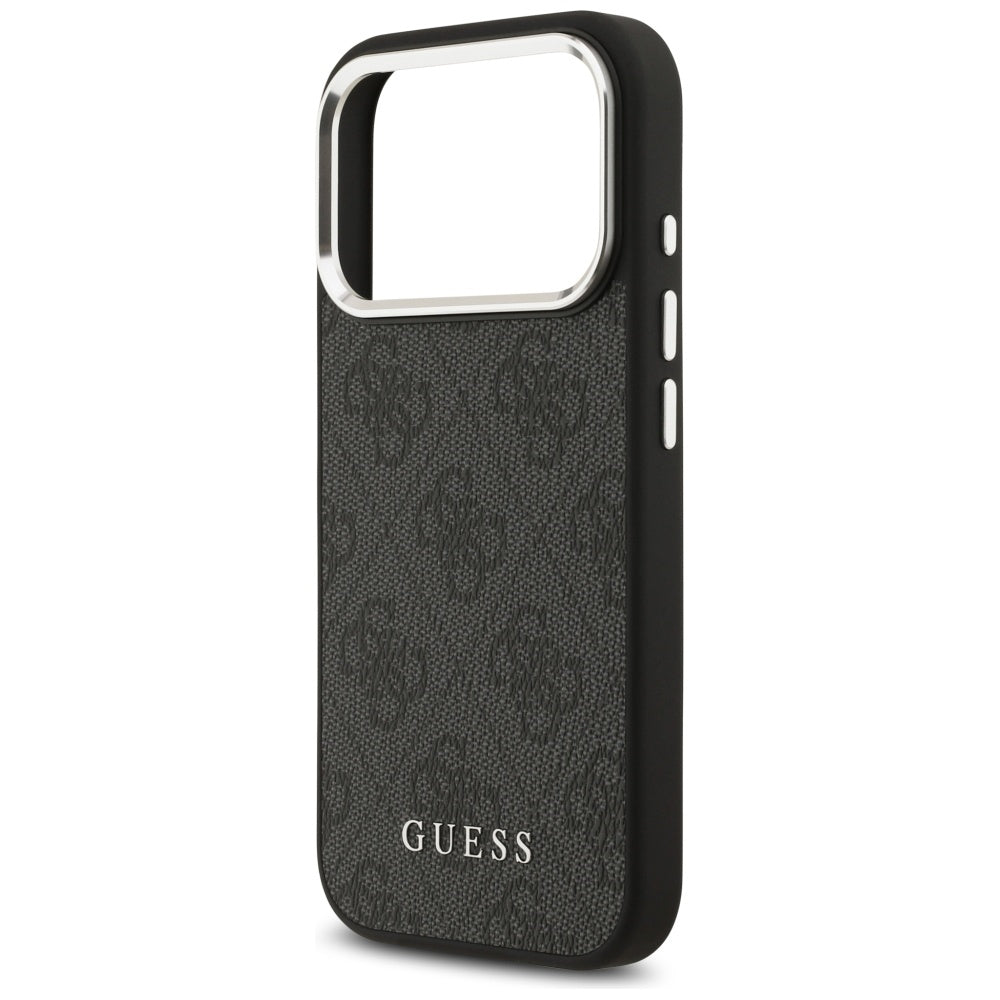 MagSafe ovitek za Apple iPhone 17 Pro, Guess, 4G Classic Logo, črn
