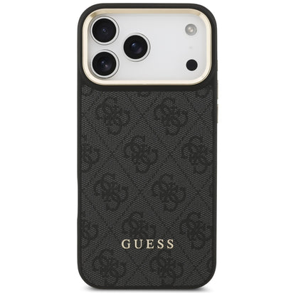 Ovitek MagSafe za Apple iPhone 17 Pro, Guess, Cardslot 4G, Črn