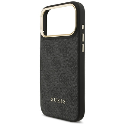 Ovitek MagSafe za Apple iPhone 17 Pro, Guess, Cardslot 4G, Črn