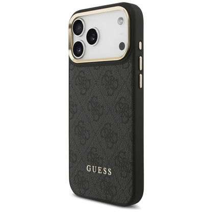 Ovitek MagSafe za Apple iPhone 17 Pro, Guess, Cardslot 4G, Črn