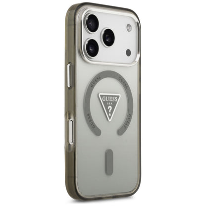 Ovitek MagSafe za Apple iPhone 17 Pro, Guess, IML Gradient Triangle Logo, Kaki