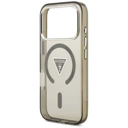 Ovitek MagSafe za Apple iPhone 17 Pro, Guess, IML Gradient Triangle Logo, Kaki