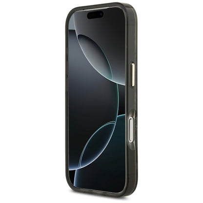 Ovitek MagSafe za Apple iPhone 17 Pro, Guess, Python vzorec, Črna