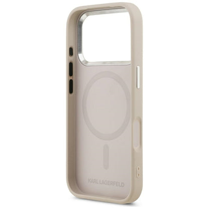 Ovitek MagSafe za Apple iPhone 17 Pro, Karl Lagerfeld, Choupette Pin, Roza