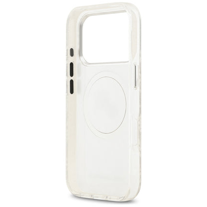 Ovitek MagSafe za Apple iPhone 17 Pro, Karl Lagerfeld, Glitter Karl & Choupette Head, Bela